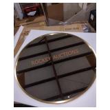 Wall Mounted Mirror with Gold Frame