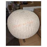 Noble House Knitted Cotton Pouf