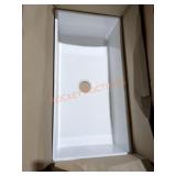 Misc 36" Porcelain Single Bowl Sink White