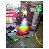 7ft Airblown inflatable rainbow tree