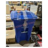 Toter 48 Gallon Blue Outdoor Wheeled Recycling