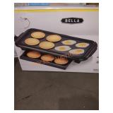 Bella 10" x 18" Griddle with Warming Tray