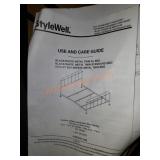 Black metal twin standard bedframe