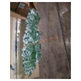 Nearly natural 9" flocked garland