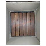 Acacia decking tiles 12in x 12in