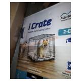 I crate 2 door folding crate