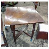 Vintage small square game table