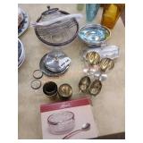 Silver plated serving dishes lot