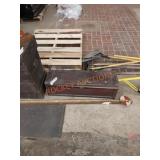 33" vintage toolbox and tools