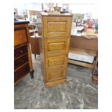 4 drawer wood filing cabinet