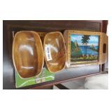 African book, bowls by Philippines & Brazilian art