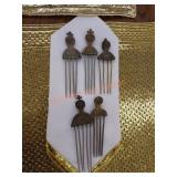 Antique hair pin lot