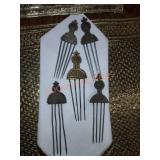 Antique hair pin lot