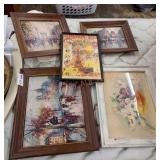 Framed art lot