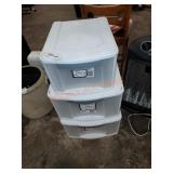 Plastic storage bins