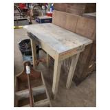 24x27 wooden vintage side table