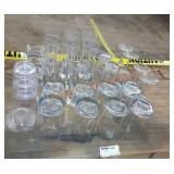 Misc glass cup lot
