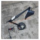 Vintage work lamp with cast iron base