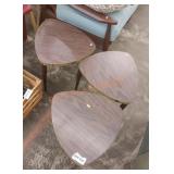 Mid Century 3pc side table set