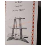 Hardwood display stand