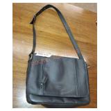 Vintage auburn woods leather bag