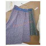 Vintage wool mid length skirts