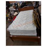 Twin bed frame and mattress