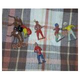 England made metal cowboy and Indian toys