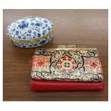 Small credit card wallet and trinket box