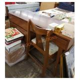 Mid Century Stanley 52" desk and chair