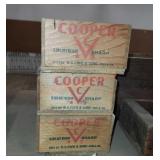 Vintage Cooper cheese rectangular boxes