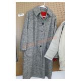 Vintage long tweed pea coat