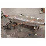 37.75" vintage wooden bench