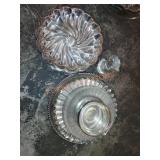 Vintage keystonewear and others serving plate lot