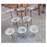 Metal 8 candle holder