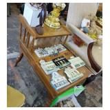 End table pair with flip storage