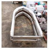 Vintage stained glass window frames