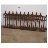 Antique cast iron fencing- some damage