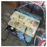 Tacklebox and fishing net