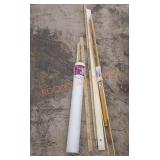 Vintage doll house wood and yard sticks