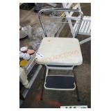 Vintage cosco step stool set and heating pad