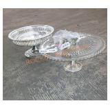 Vintage cake stand lot