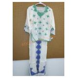 Vintage foreign dress and top set