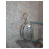 Huge antique B.L company double pulley