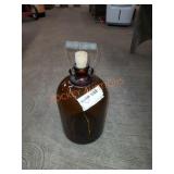 Vintage amber 1 gallon jug