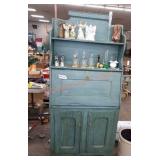 Vintage green secretary desk