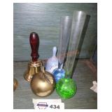 Misc.bell and vase lot