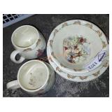 Bunnykins dish set
