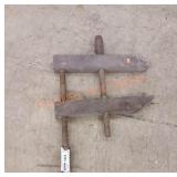 Vintage wood clamp