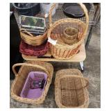 Baskets and laptop table
